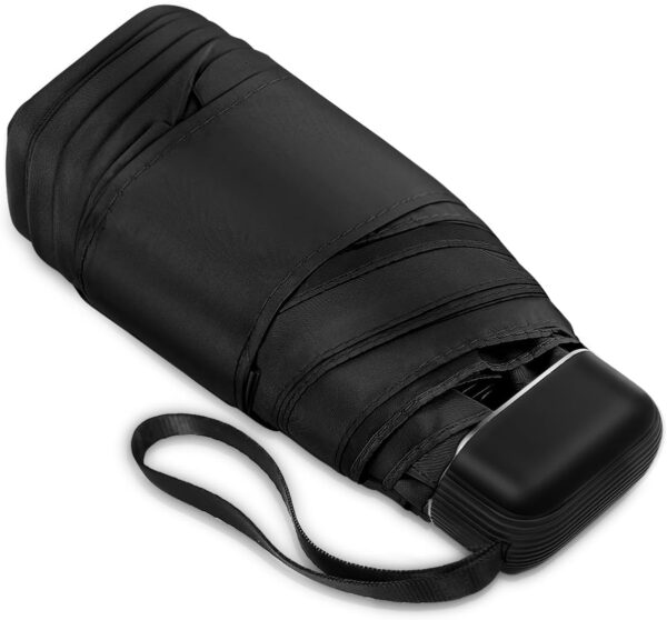 LEAGERA Mini Umbrella For Purse, Small Travel Umbrella Compact Waterproof Umbrella for Light Rain, Suitable for Women Purse and Pocket