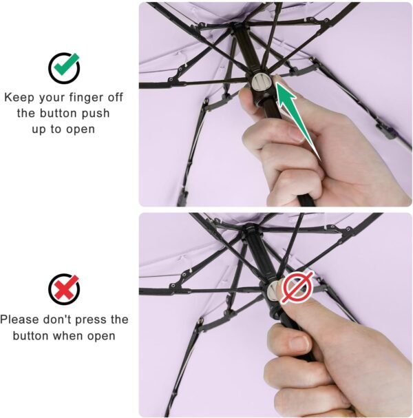 Mini Travel Umbrella - UPF 50+ Sun Protection Compact Manual Open Small Sun Umbrella - Image 7