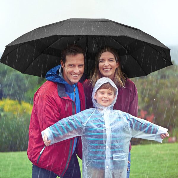 G4Free 42/46/54/62 Inch Large Golf Umbrella Compact Reverse Travel Umbrella 10 Ribs Windproof for Rain Double Canopy Automatic Open Close - Image 8