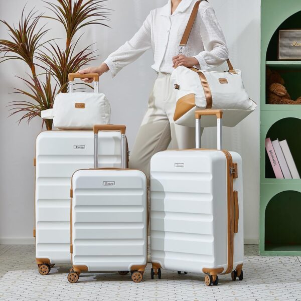 Luggage Sets 5 Piece, Suitcases with Wheels,ABS Hard Case Luggage with TSA Lock Spinner Wheels,Carry On Luggage Set (20/24/28 Inch) - Image 9