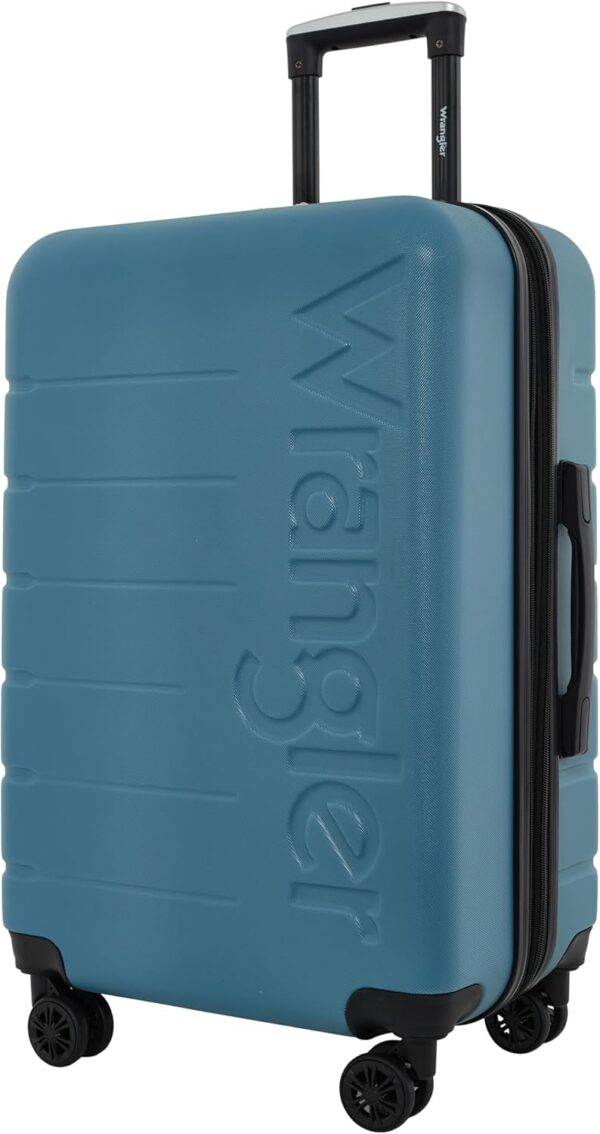Wrangler Maverick 3 Piece Luggage Set, Blue Heaven, 45.72 cm x 27.94 cm x 71.12 cm - Image 3