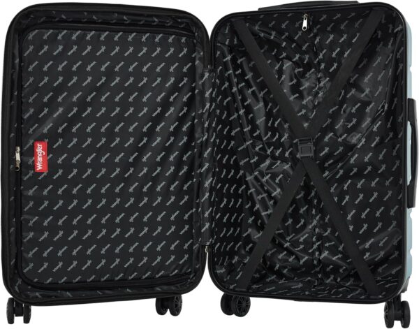 Wrangler Maverick 3 Piece Luggage Set, Blue Heaven, 45.72 cm x 27.94 cm x 71.12 cm - Image 9