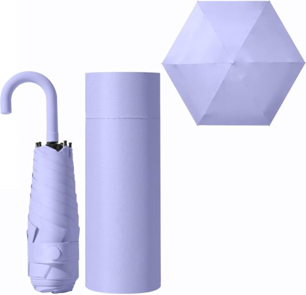 Mini Travel Folding Hook-shaped Handle Umbrella Small Portable UV 99.9% Protection/Rain Sun/Lightweight Small Pocket/Totes Backpack For Women Kids