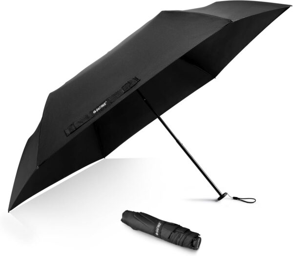 G4Free Travel Umbrella Compact Ultralight UPF 50+ UV Carbon Fiber Super Slim Small Mini Protection Umbrella