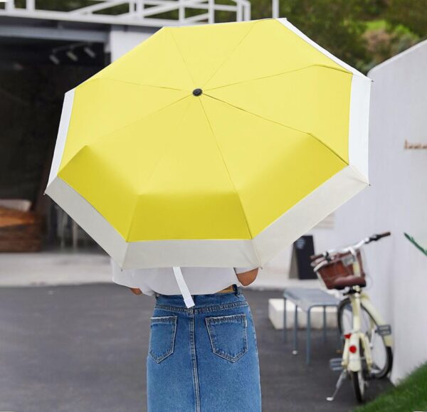 LEAGERA Compact Small Travel Umbrella - Arc 46 Inch, Automatic Umbrella Folding Beautiful Umbrella, Portable & Lightweight Umbrella's for Rain&Sun, Perfect Women Themed Gifts Umbrella - Image 4