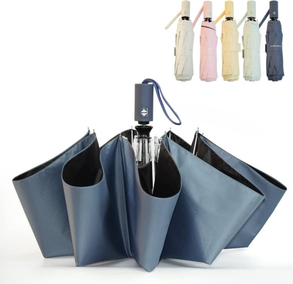 SY COMPACT Umbrella Automatic Travel Waterproof Light Folding Umbrellas Easy Carry for Women and Men - Image 2