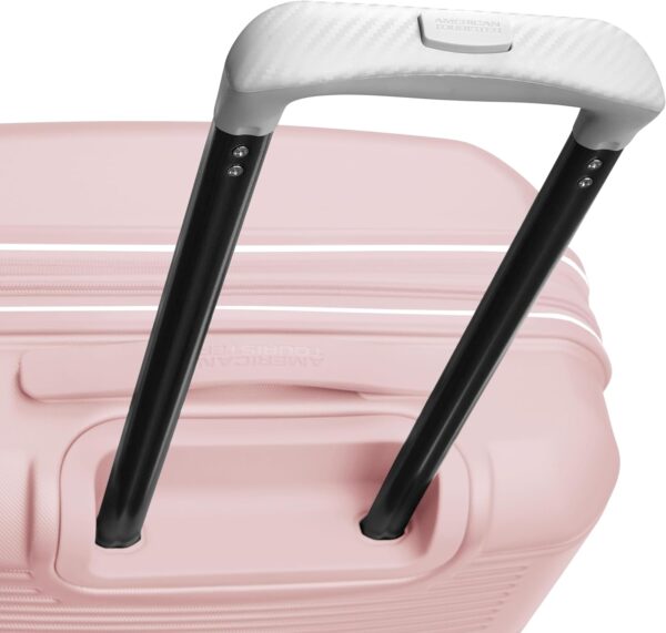 American Tourister Stratum 2.0 Expandable Hardside Luggage with Spinner Wheels, 2-Piece Set 20/24, Pink Blush - Image 2