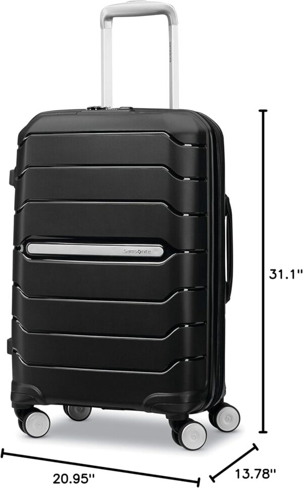 Samsonite Freeform 28-Inch Large Luggage with Dual 360° Spinner Wheels - Checked Suitcase - TSA Lock, Airline-Approved - Lightweight Durable Polypropylene Expandable Hardshell - Black - Image 5