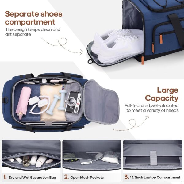 Luggage Sets 5 Piece, Polycarbonate Hardside Carry On Suitcase Set with Spinner Wheel TSA Lock, Suitcase set with Travel Bag for Women Men - Image 6