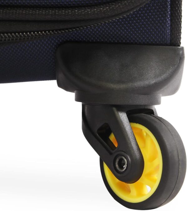 NAUTICA Emry 2pc Softside Luggage Set, Navy Yellow - Image 8