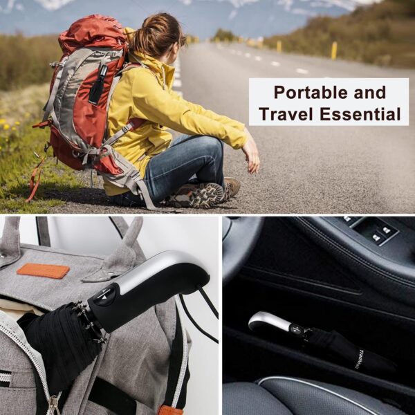 TradMall 3 Pack Travel Umbrella Windproof Portable 46/56 Inches Large Canopy Auto Open & Close - Image 6