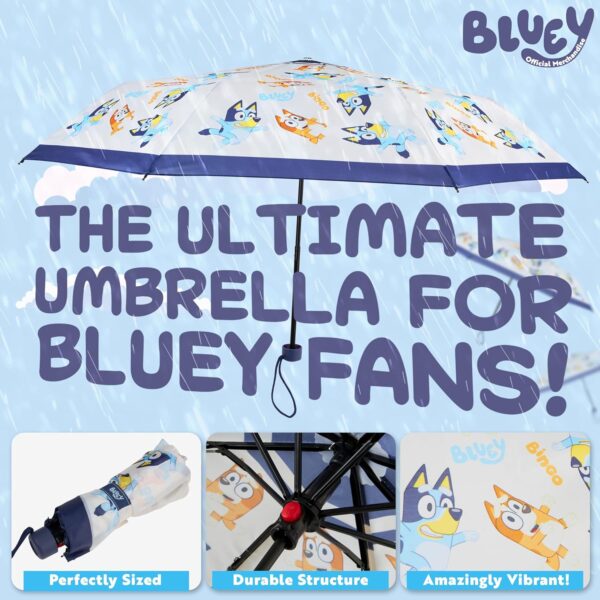 Bluey Kids Folding Umbrella, Telescopic Lightweight Umbrella - Kids Gifts - Image 3
