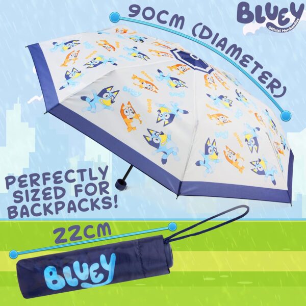 Bluey Kids Folding Umbrella, Telescopic Lightweight Umbrella - Kids Gifts - Image 6