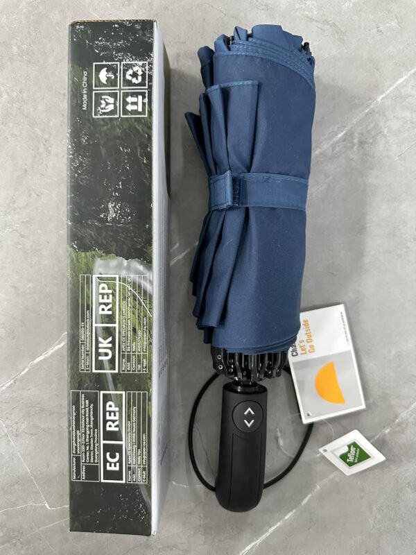 Travel Inverted Umbrella Compact Windproof- Automatic reverse Umbrellas for Rain - Folding Portable 48inch Span, 10 Ribs Large Umbrella - Image 12
