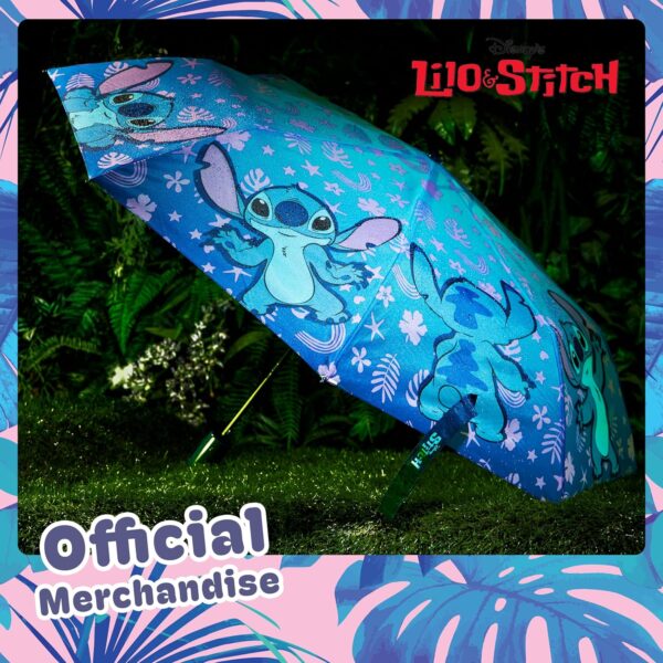 Disney Automatic Umbrella for Adults Teens Kids - Folding Telescopic Umbrella Lightweight Travel School Work - Stitch Gifts - Image 2