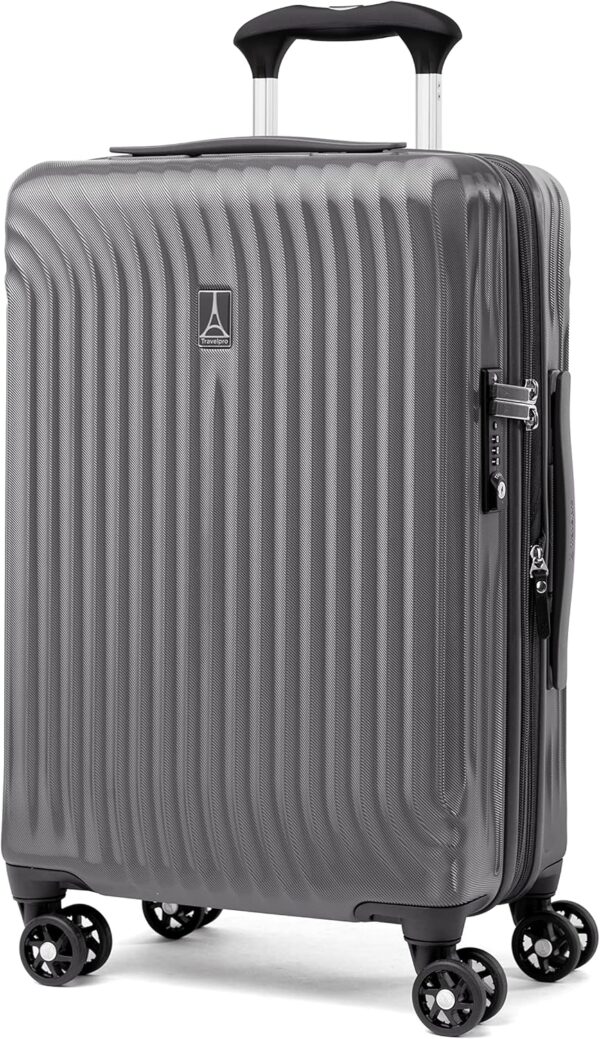 Travelpro Maxlite Air Hardside Expandable Luggage, 8 Spinner Wheels, Lightweight Hard Shell Polycarbonate, Shadow Grey, 2-Piece Set (21/25) - Image 2