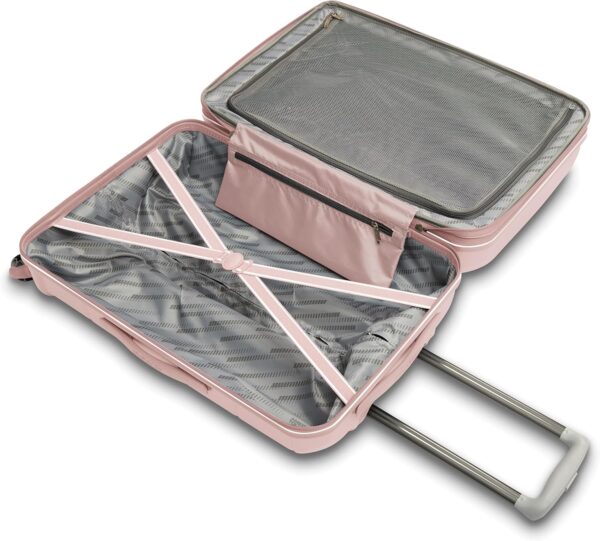 American Tourister Stratum 2.0 Expandable Hardside Luggage with Spinner Wheels, 2-Piece Set 20/24, Pink Blush - Image 4