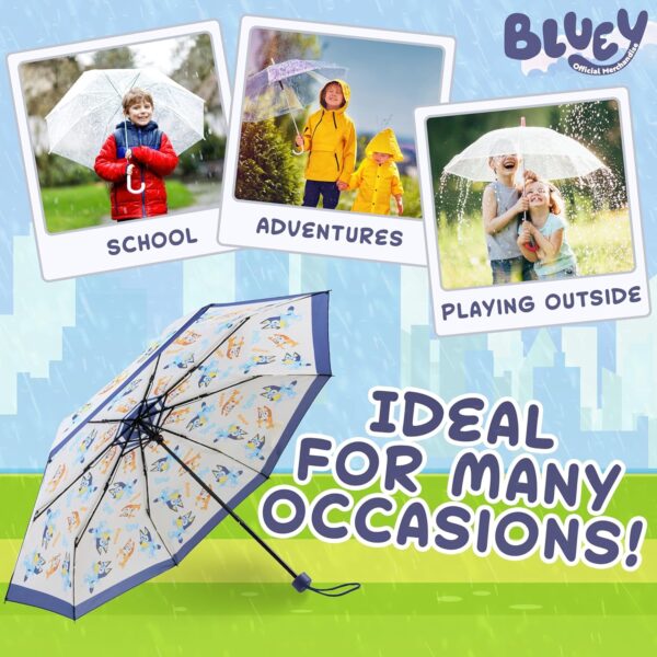 Bluey Kids Folding Umbrella, Telescopic Lightweight Umbrella - Kids Gifts - Image 4