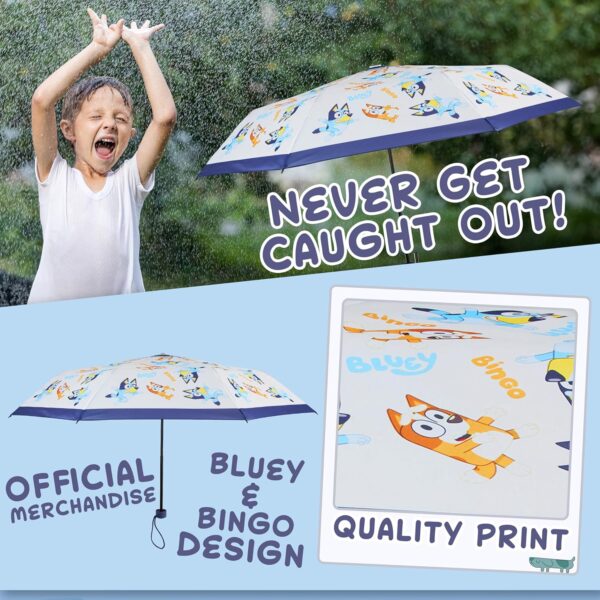 Bluey Kids Folding Umbrella, Telescopic Lightweight Umbrella - Kids Gifts - Image 5