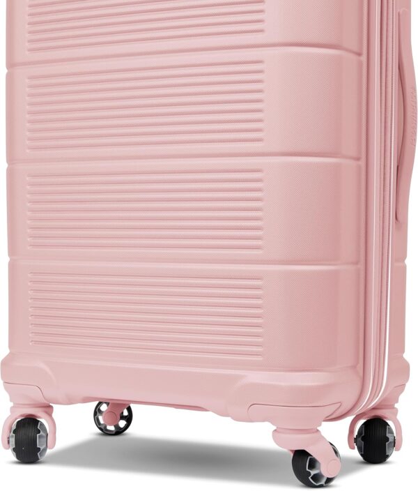 American Tourister Stratum 2.0 Expandable Hardside Luggage with Spinner Wheels, 2-Piece Set 20/24, Pink Blush - Image 3
